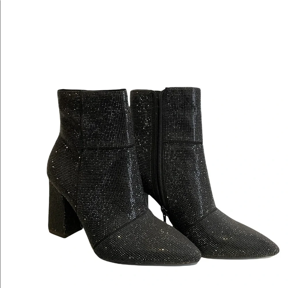 Sparkly black booties - Picture 1 of 1